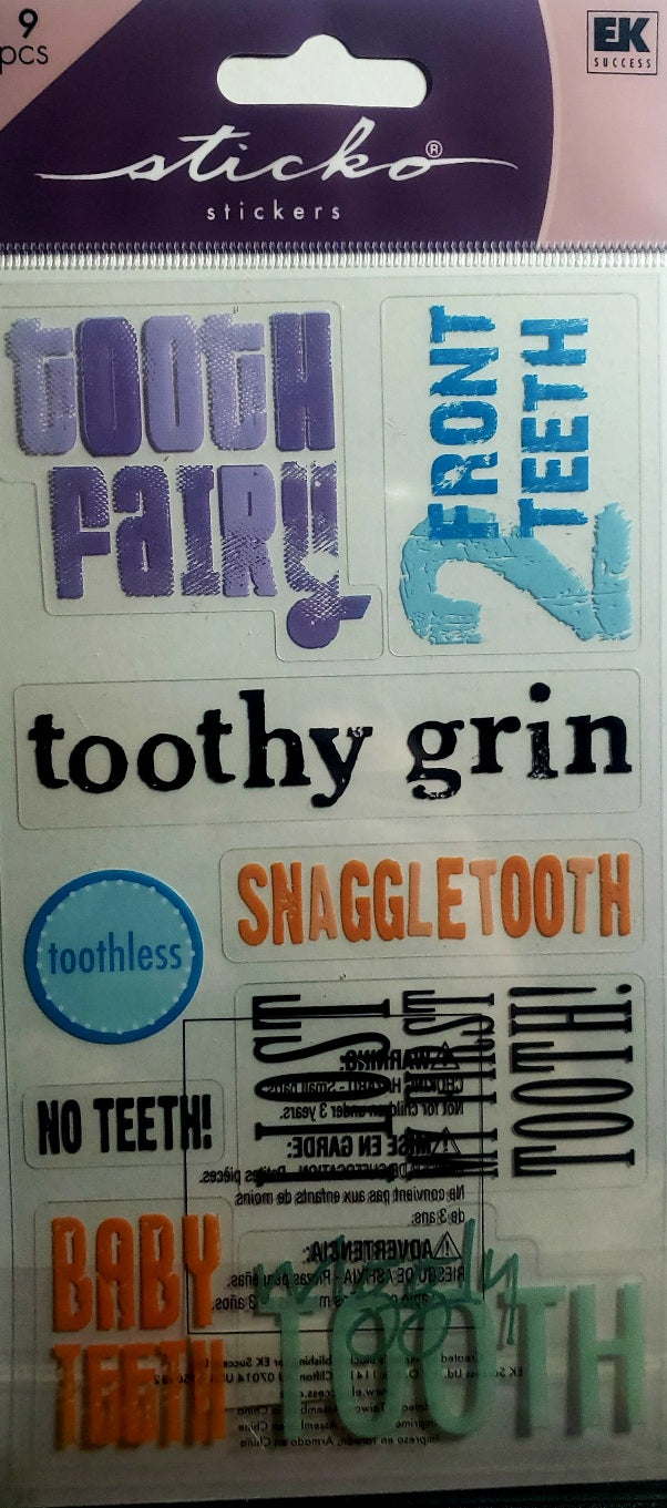 Sticko -  flat sticker sheet -  tooth fairy