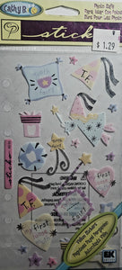 Sticko -  flat sticker sheet -  truly tooth fairy vellum