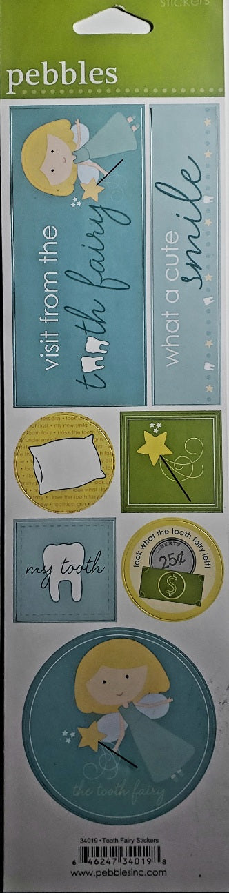 Pebbles Inc -  cardstock sticker - tooth fairy