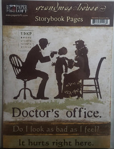 The Paper Loft - Grandmas house storybook pages doctors office