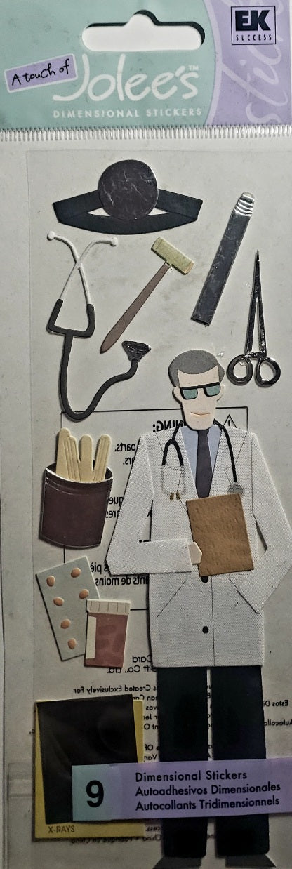 Jolee's by you Boutique Dimensional Sticker - doctor  - a touch of medium pack