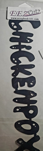 Eez cuts  - laser cut title   - Chicken pox title black