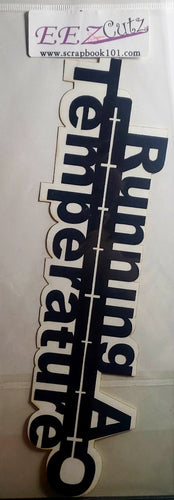 Eez cuts  - laser cut title   - running a temperature