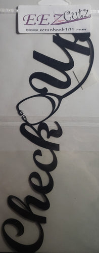 Eez cuts  - laser cut title   - check up title black