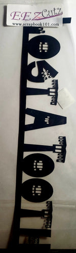 Eez cuts  - laser cut title   - lost a tooth black