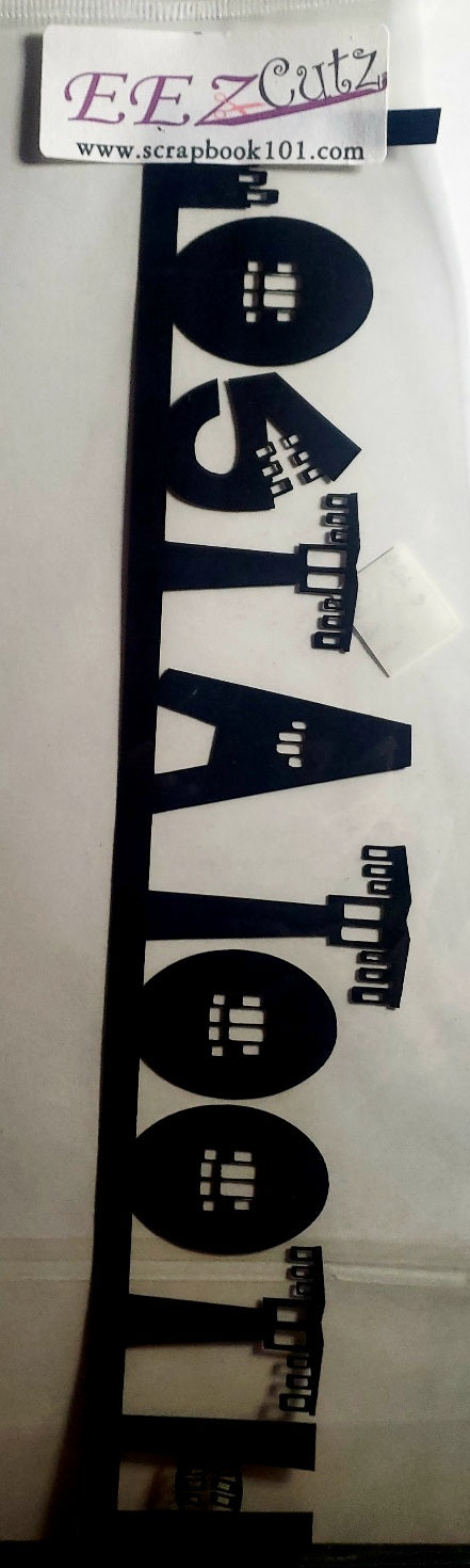 Eez cuts  - laser cut title   - lost a tooth black