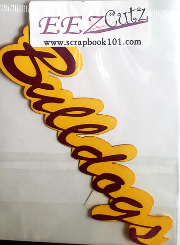 EEz cuts  - laser cut custom school  - bulldogs - Ferris state university