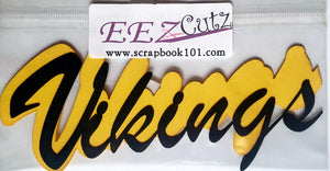 EEz cuts  - laser cut custom school  - Vikings - Tri county