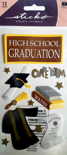 Sticko  - flat sticker sheets - high school graduation