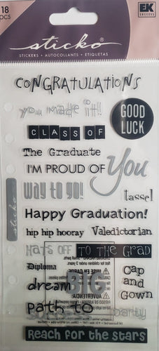Sticko  - flat sticker sheets - the graduate