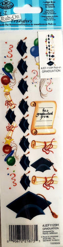 Royal Langnickel - rub on transfers - graduation