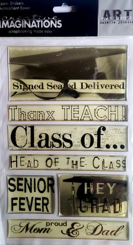 Creative Imaginations - epoxy sticker - Art warehouse Grad