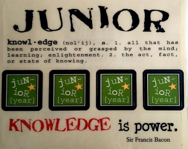 Srm press - say it with stickers sheet - eleventh 11th junior - grade ...