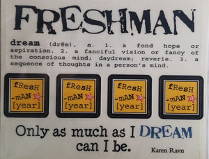 Srm press  - say it with stickers sheet - ninth 9th Freshman - grade high school
