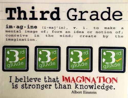 Srm press  - say it with stickers sheet - third 3rd - grade school