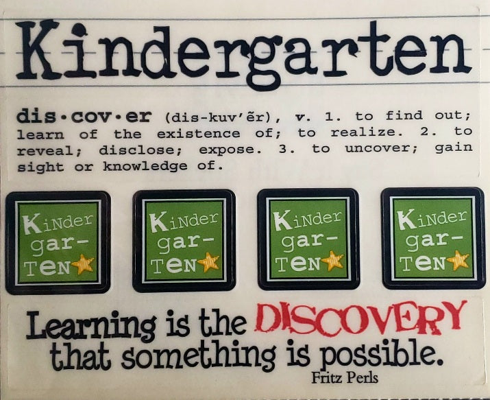 Srm press  - say it with stickers sheet - Kindergarten - grade school