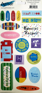 Moxxie - cardstock stickers - make the grade elementary