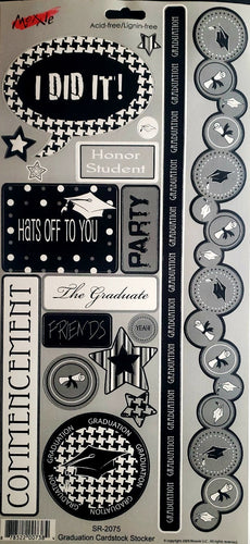 Moxxie - cardstock stickers - graduation