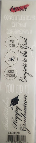 Moxxie - rub ons title - happy graduation