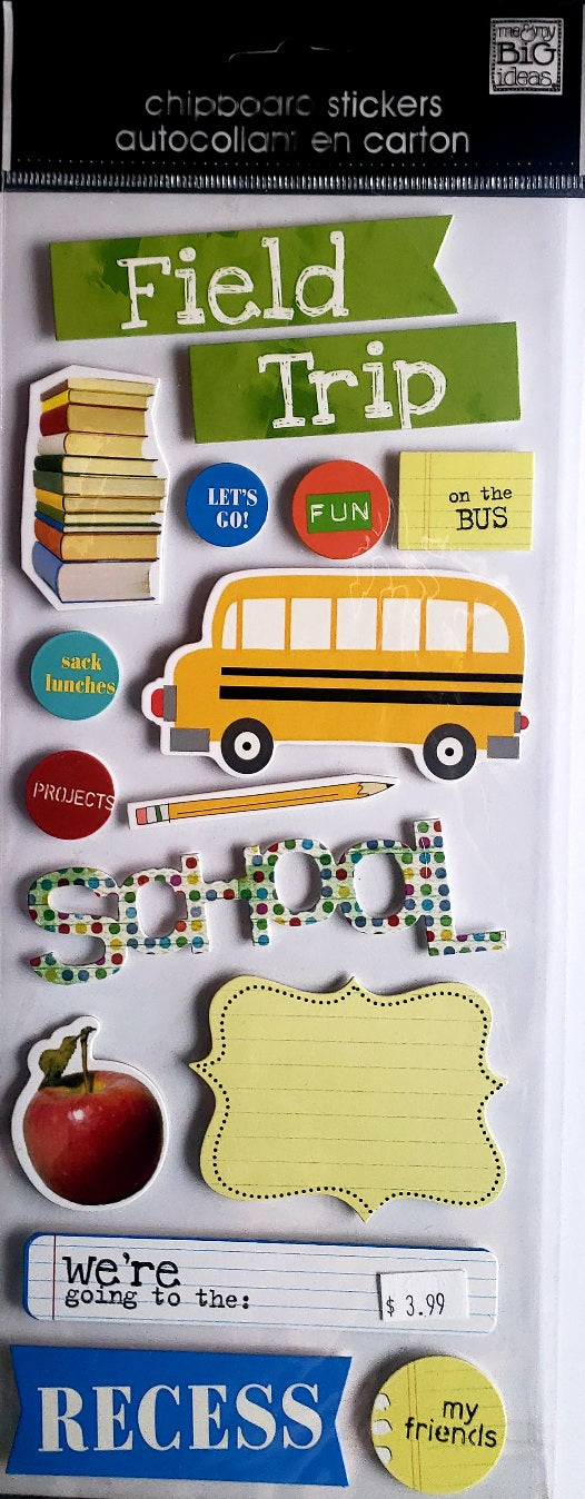 Me and my big ideas MAMBI - dimensional sticker sheet - field trip
