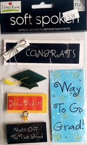 Me and my big ideas MAMBI - dimensional sticker sheet - soft spoken graduation