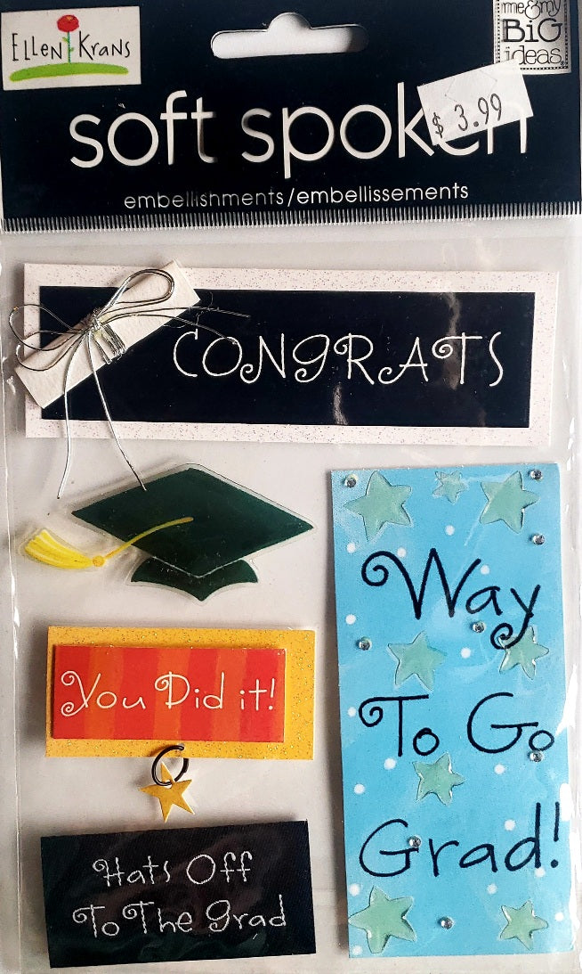 Me and my big ideas MAMBI - dimensional sticker sheet - soft spoken graduation