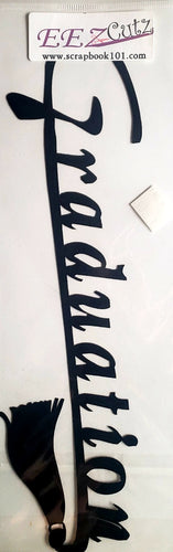 EEz cuts  - laser cut border title  - Graduation black