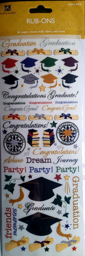 Best creations rub ons sheet - graduation