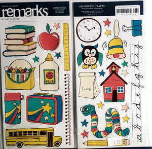 AC - American crafts - ReMarks stickers - lunch box glitter