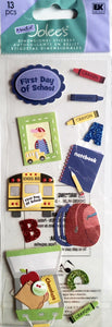 Jolee's Boutique Dimensional Sticker - 1st day of school - medium a touch of pack