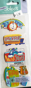 Jolee's Boutique Dimensional Sticker - school days - medium a touch of pack