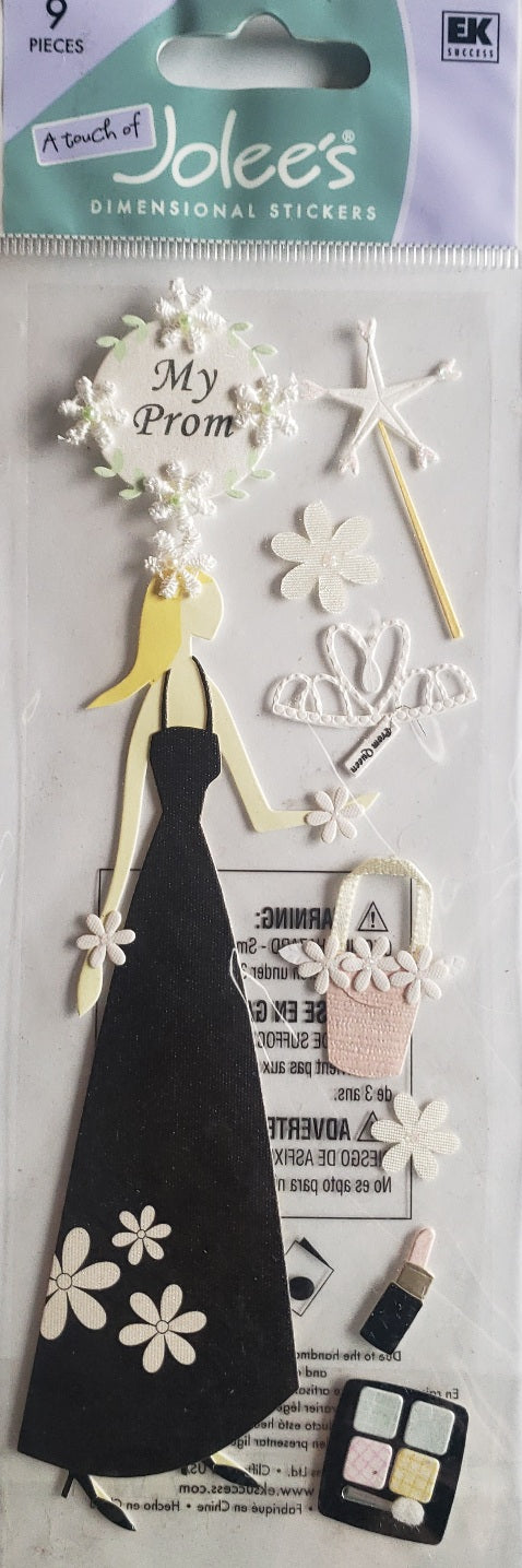 Jolee's Boutique Dimensional Sticker - her prom - medium a touch of pack