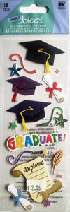 Jolee's Boutique Dimensional Sticker - graduation - large pack