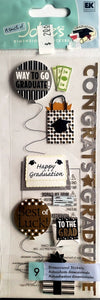 Jolee's Boutique Dimensional Sticker - graduation party  - large pack