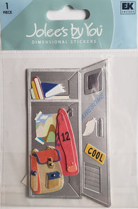 Jolee's Boutique Dimensional Sticker - open locker - medium pack