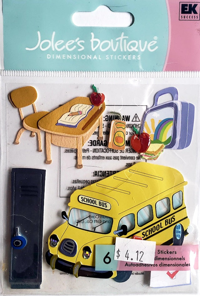 Jolee's Boutique Dimensional Sticker - preschool - medium pack