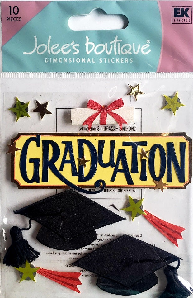 Jolee's Boutique Dimensional Sticker - graduation 2 - medium pack
