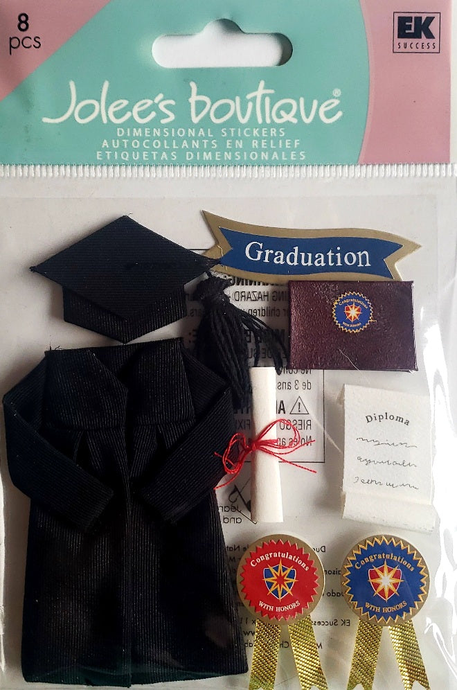 Jolee's Boutique Dimensional Sticker - graduation - medium pack
