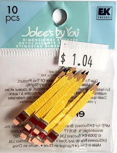 Jolee's Boutique Dimensional Sticker - pencils - x small pack