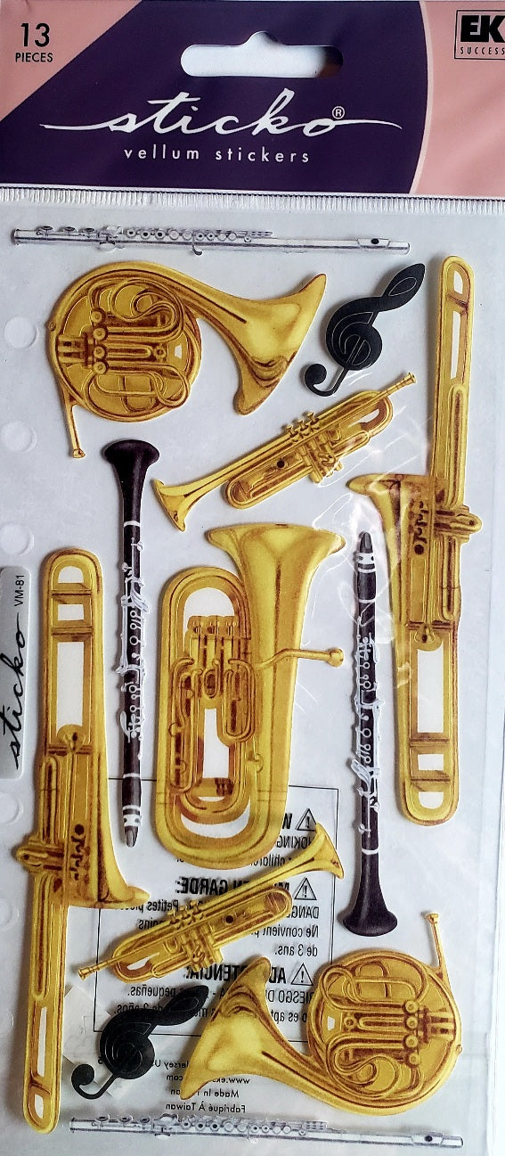 Sticko  - flat sticker sheets - vellum band