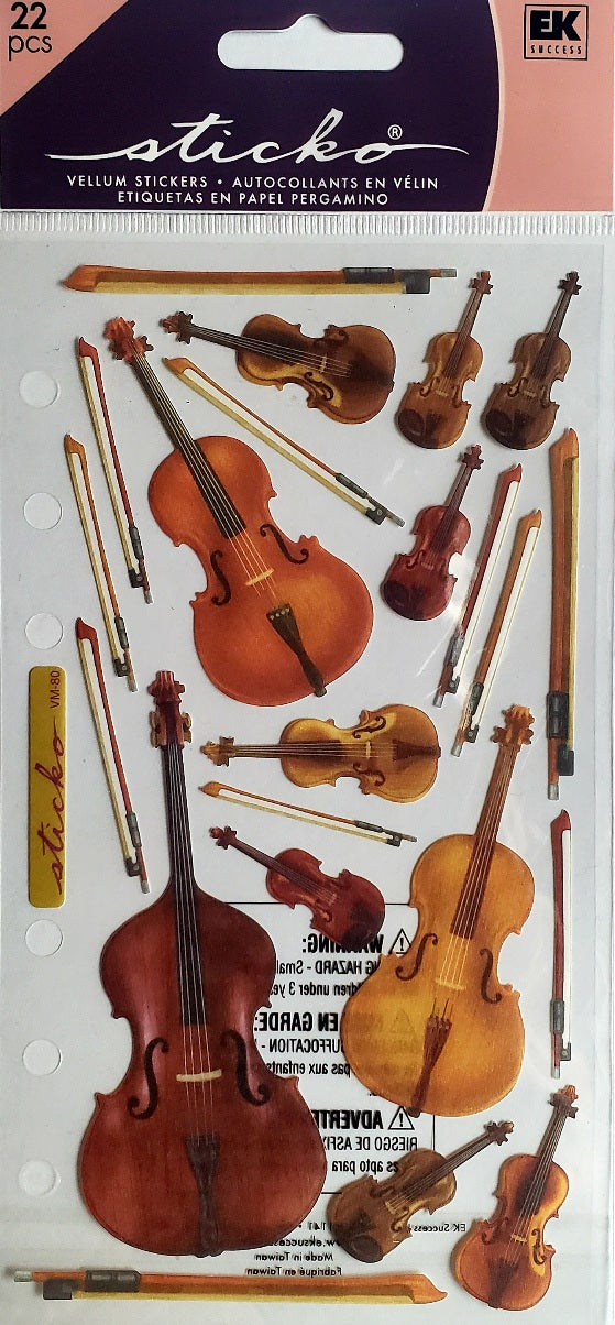 Sticko  - flat sticker sheets - orchestra