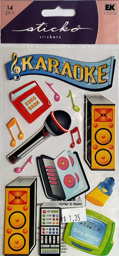 Sticko  - flat sticker sheets - karaoke glitter