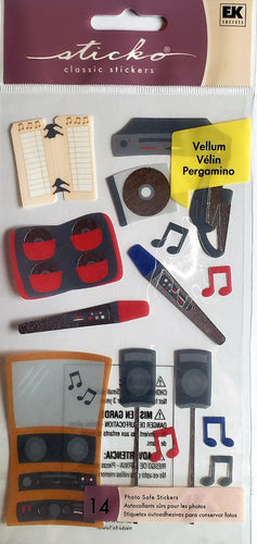 Sticko  - flat sticker sheets - dj karaoke foil