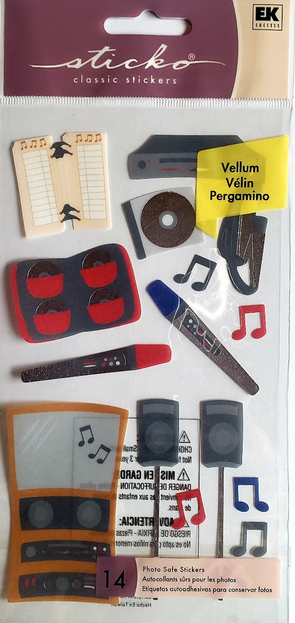 Sticko  - flat sticker sheets - dj karaoke foil