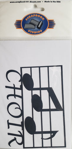 Scrapbook studios - Scrapbook 101 -  cardstock laser cut - choir