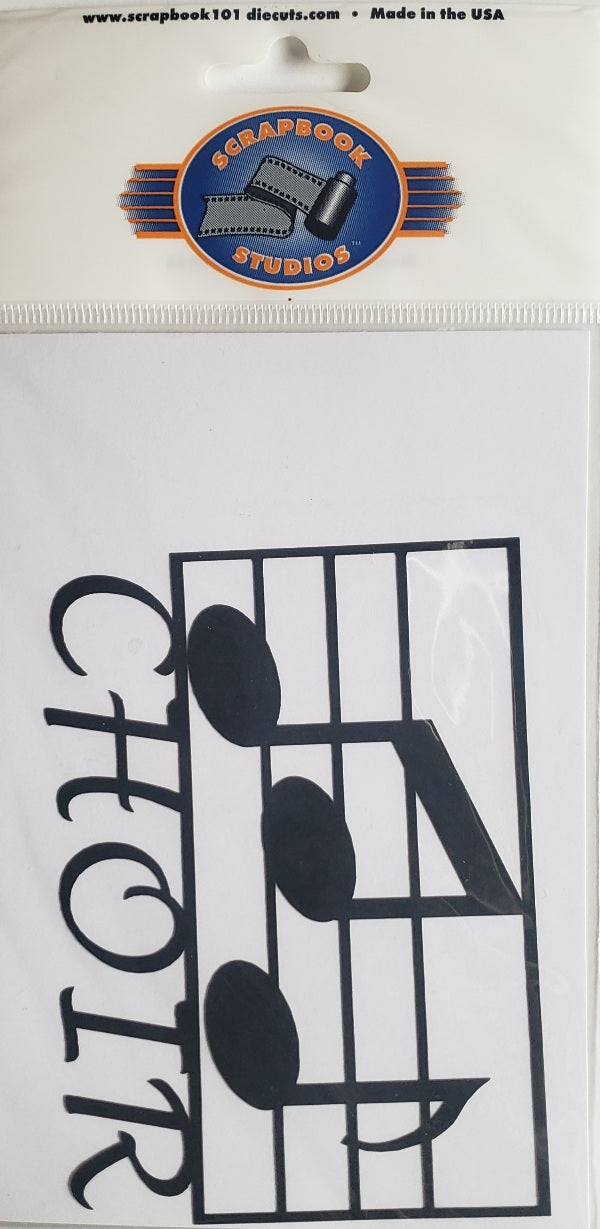 Scrapbook studios - Scrapbook 101 -  cardstock laser cut - choir