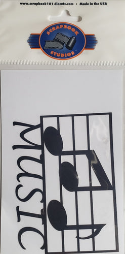Scrapbook studios - Scrapbook 101 -  cardstock laser cut - music