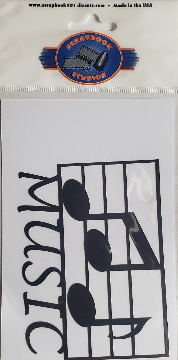 Scrapbook studios - Scrapbook 101 -  cardstock laser cut - music