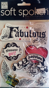 Me and my big ideas MAMBI - dimensional sticker sheets - soft spoken tattoo fabulous