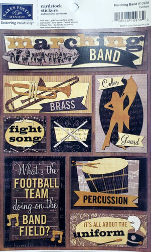 Karen Foster Cardstock Sticker - marching band